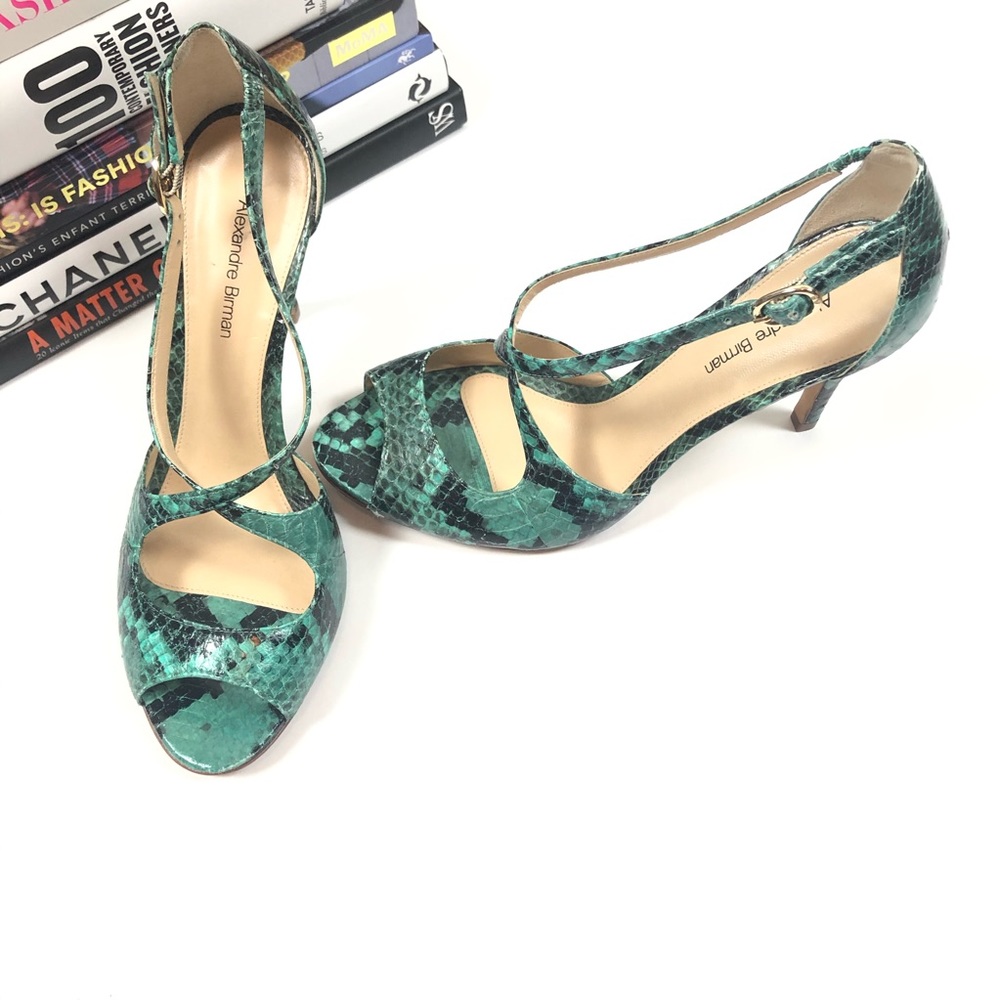 Alexandre Birman Heels Snakeskin Bucatta 9.5 - Picture 2 of 9